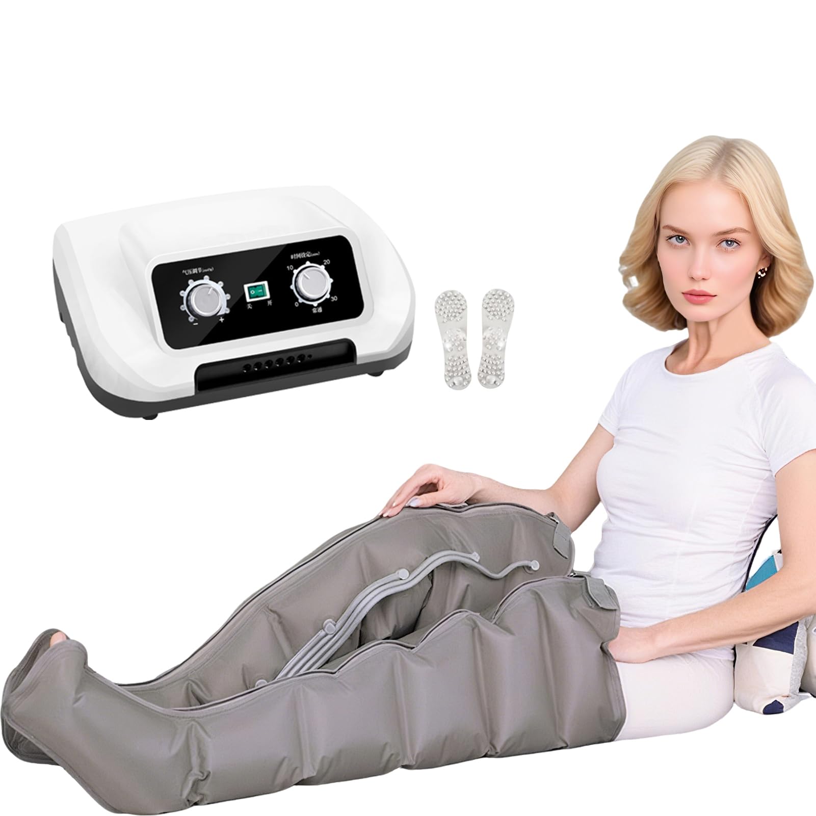 Masażer Kompresyjny 6 Wnęk Presoterapia Masażer Całego Ciała Drenaż Limfatyczny Masażer Buty Do Nóg, Ramion I Talii Rehabilitacja Fizjoterapia I Łagodzenie Obrzęków