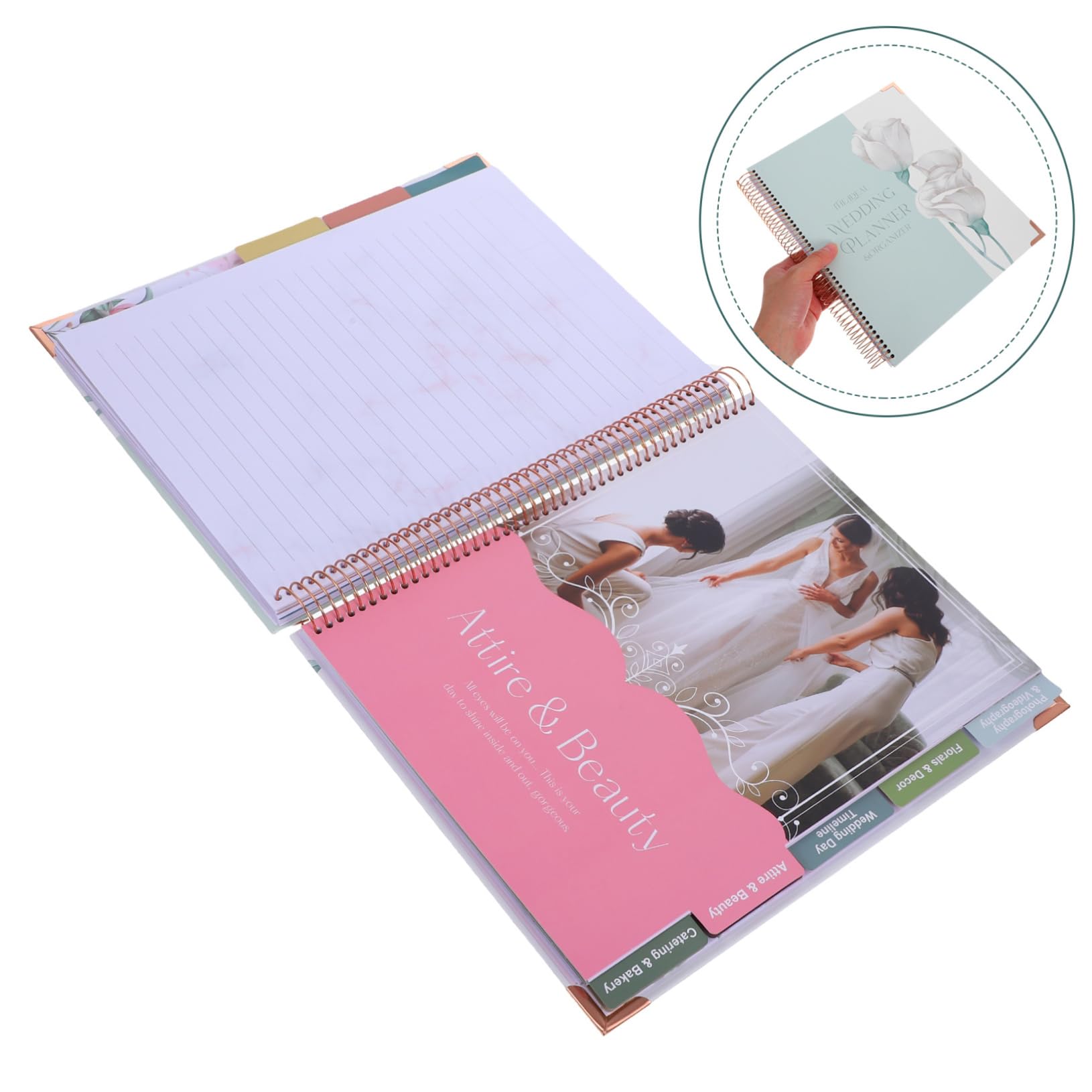 Hochzeitsplaner Buch mit und Budgetplanung Notizbuch für Verlobung und Hochzeit Organisator für der Hochzeitsvorbereitung
