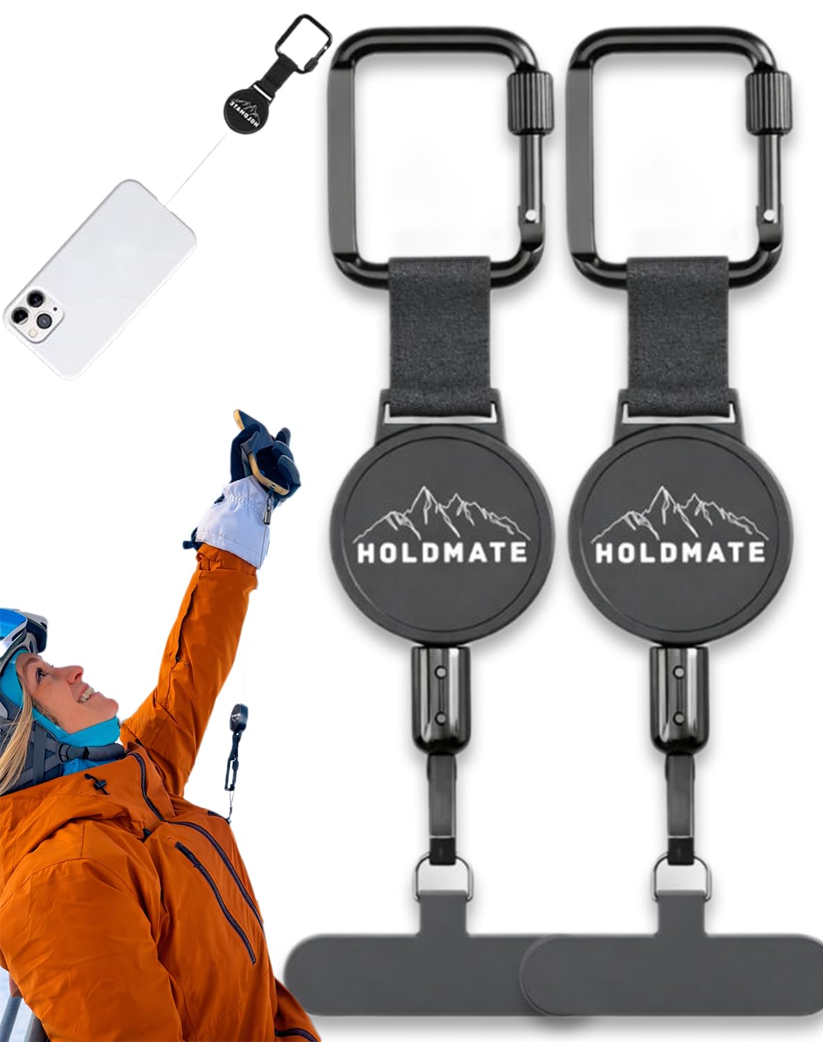 Photo 1 of Holdmate Phone Lanyard, Retractable Phone Tether For Iphone Smartphones (2)