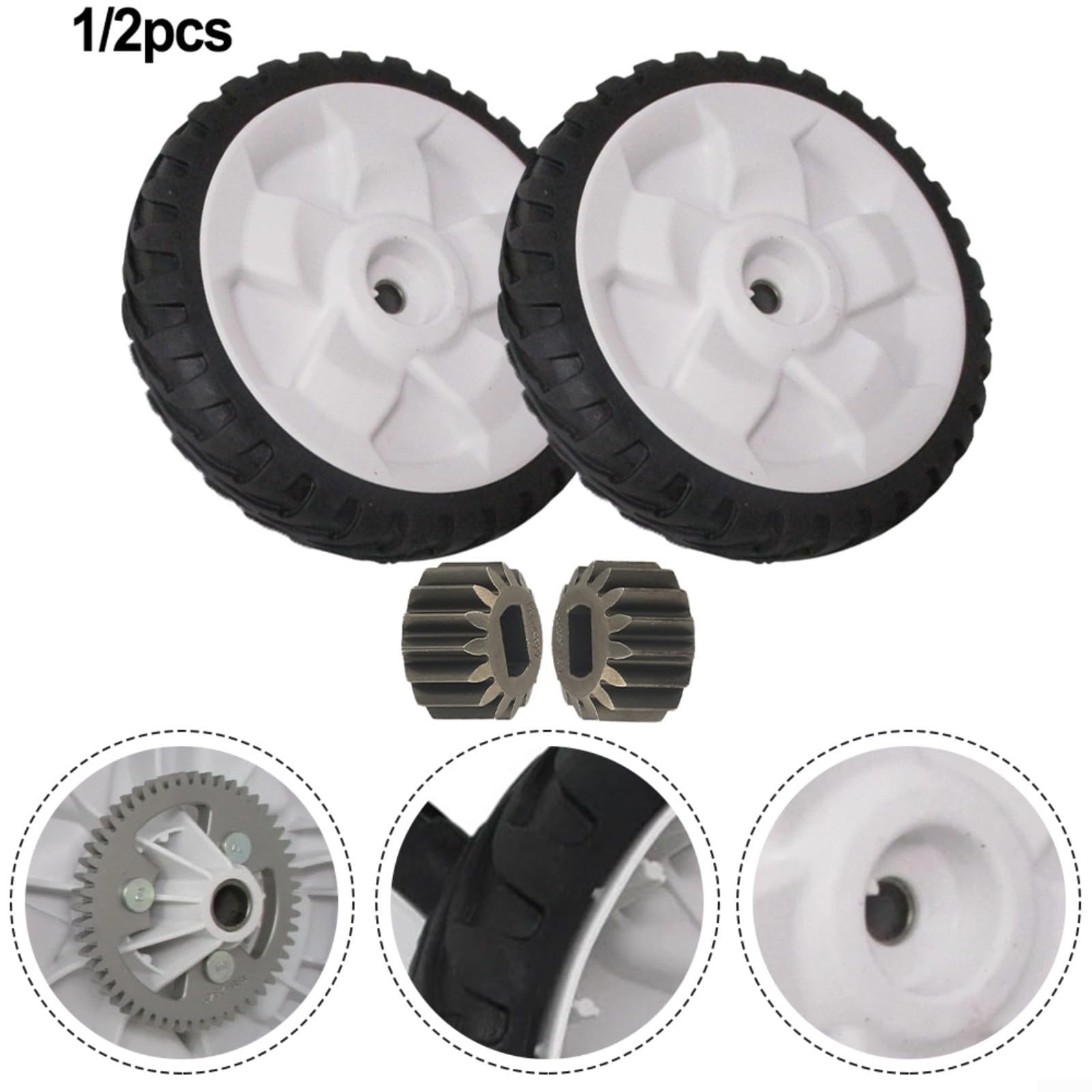 Kit de engranajes de rueda y piñón de cortacésped, 137-4835, 131-5399, para Toro para modelos de cortacésped RECYCLER 20332, 20333 20334 20337 20338 20372 20373 20374 20955 (2 unidades