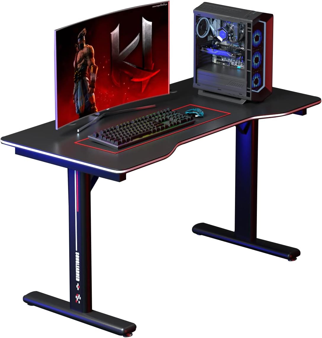SONGLEARNED 48 inch Gaming Desk, Wood Office Computer Desk