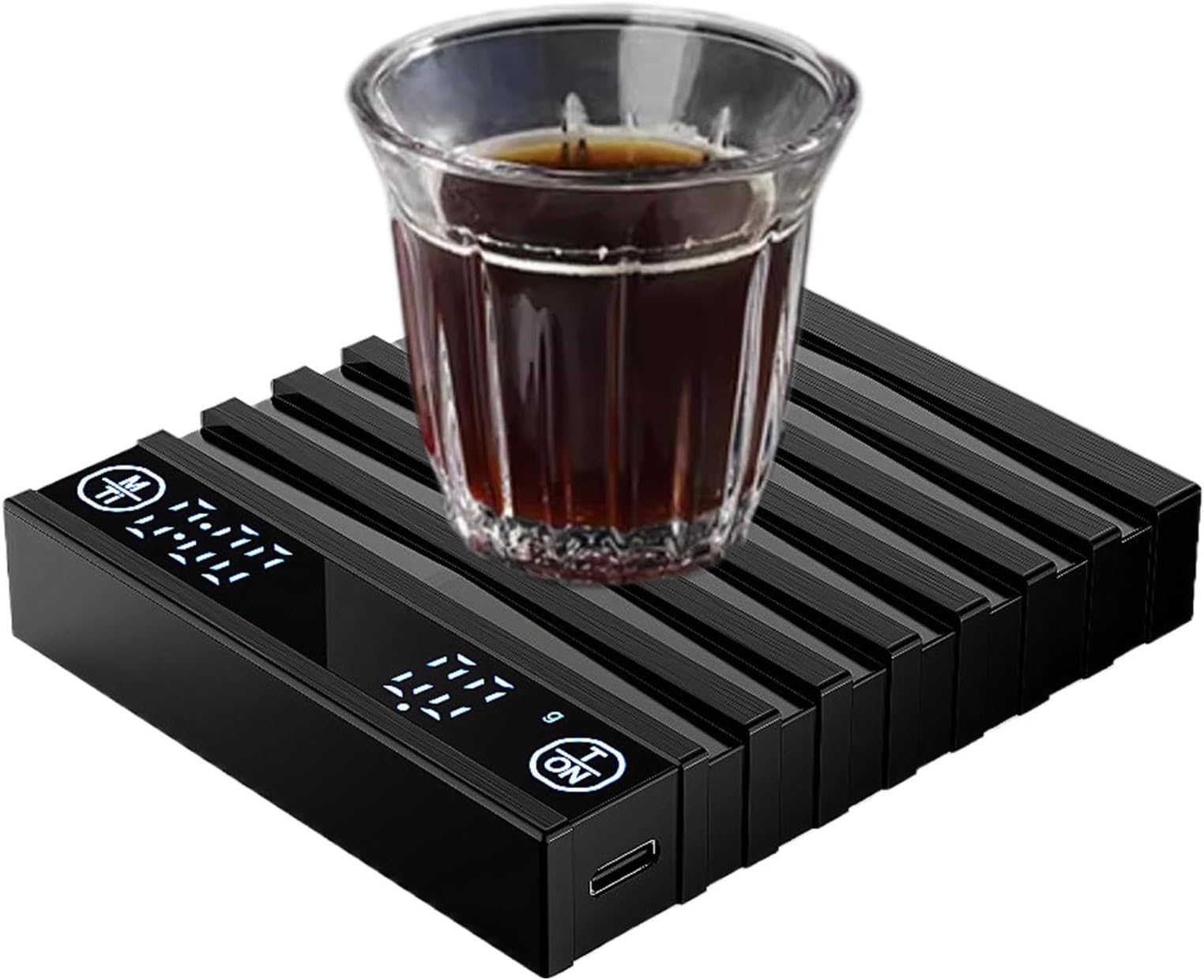 – Digital Coffee Scale with Timer - Electric Coffee Scale with Timer,Rechargeable High Accuracy Kitchen Espressos Weighing Gadgets for Bar Cafe Shop Travel Outdoor Home