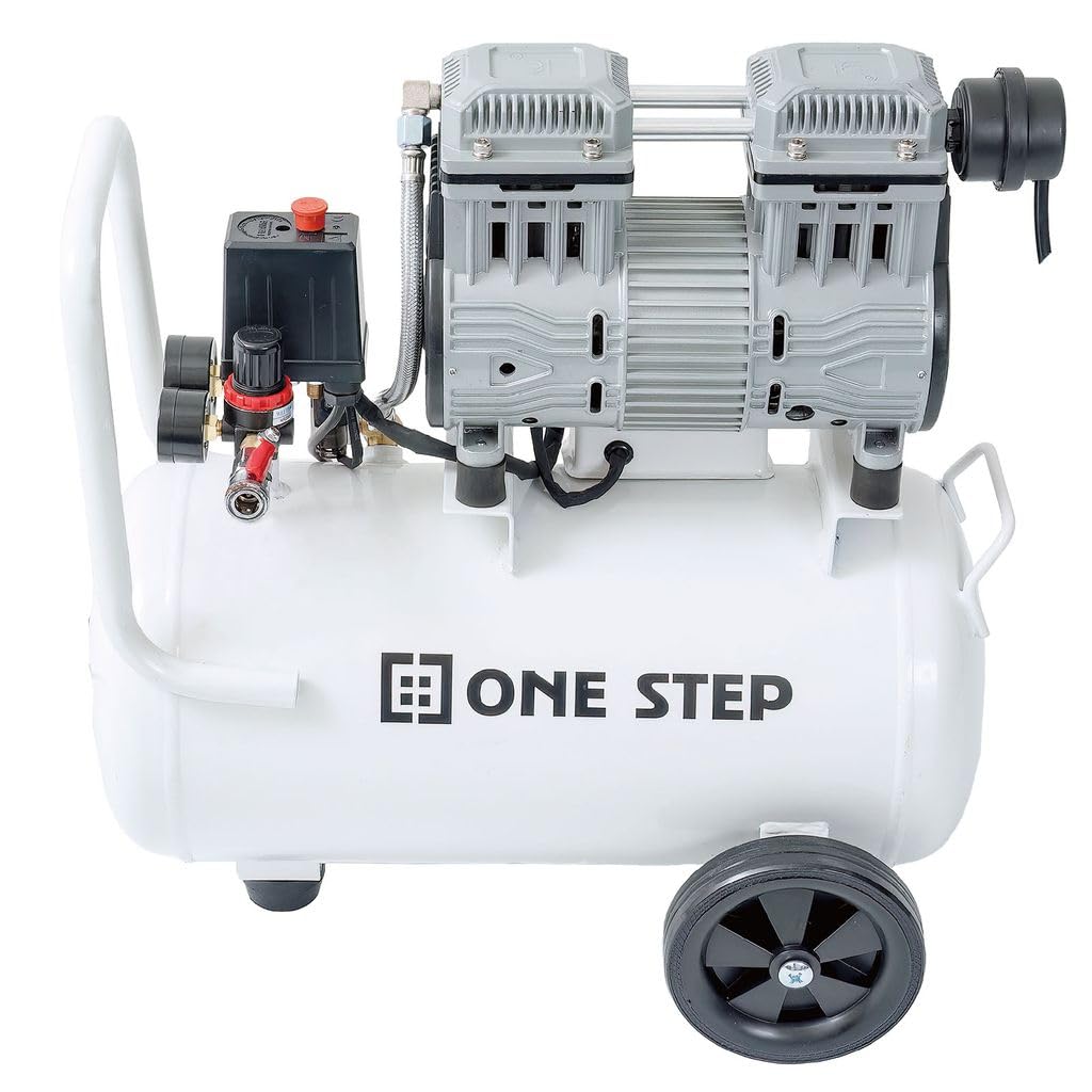 Amazon | 【 静音 】ONE STEP エアコンプレッサー コンプレッサー  
