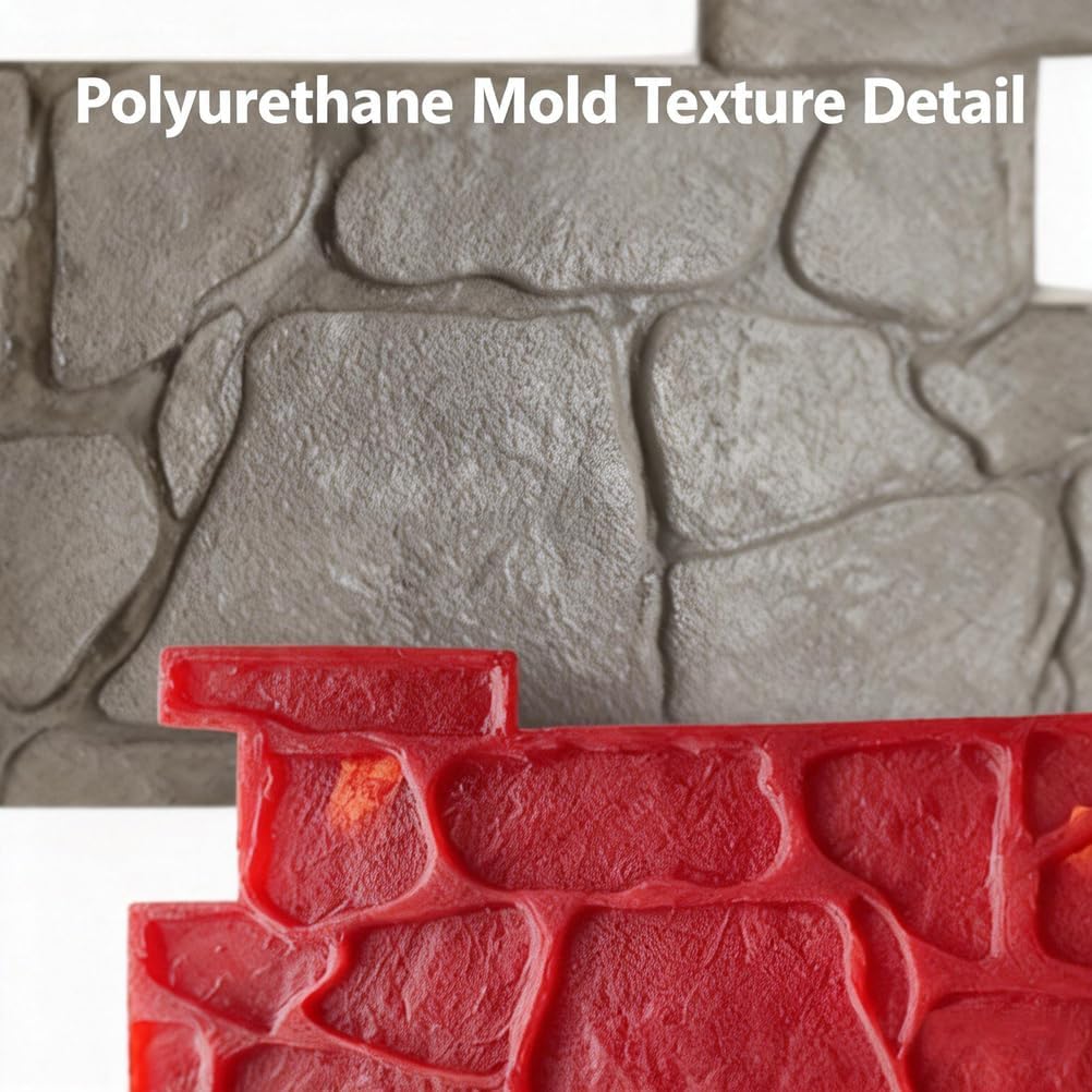 Polyurethane Concrete Stamps Mat, Seamless Concrete Stamping Mold, Cement Floor Imprint Stamp, Outdoor Landscaping Stone Forms