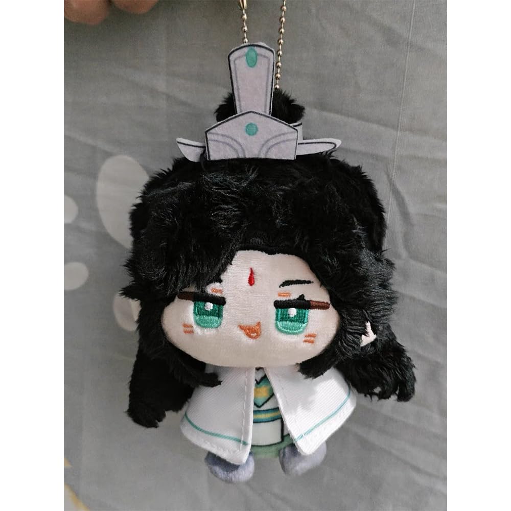 Xie Lian Plüschfiguren, Hua Cheng, weich, gefüllt, Mini-Umarmungskissen, niedliches Anime-Kissen, Cartoon-Figur, Plüschanhänger, Geschenk für Fans, 12 cm, 4 Stück