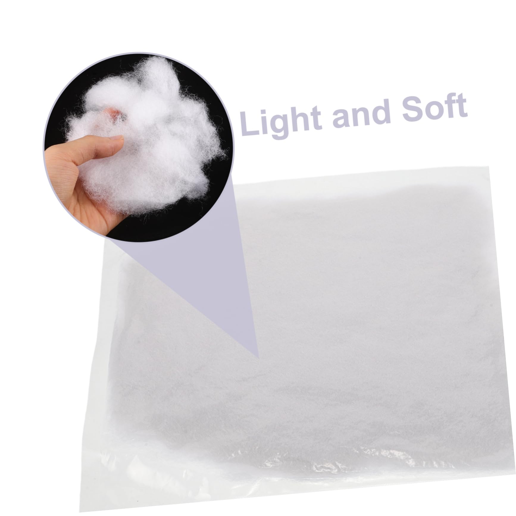 VILLCASE 600g Relleno de Algodón Suave Guata para Relleno de Peluches Animales de Crochet Cojines y Almohadas para Manualidades