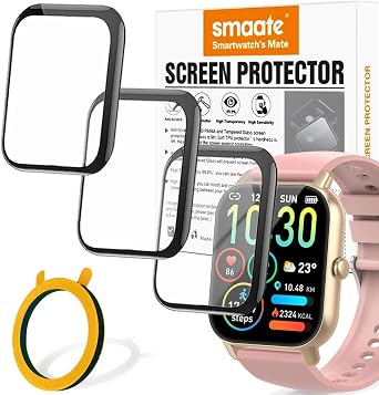 3D Screen Protector Compatible with Ddidbi P66D 1.85 and TaiSound L51 1.95 Smart Watch Answer/Make Calls