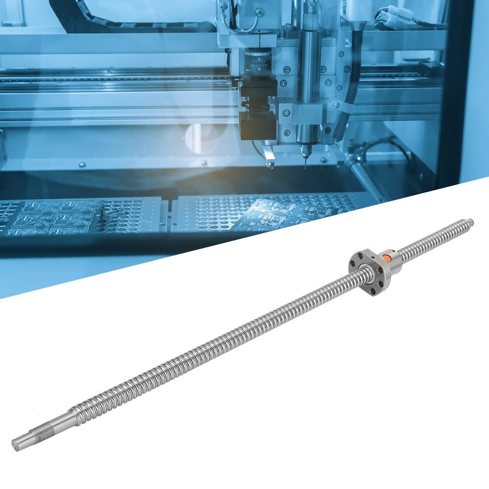 Husillo de Bolas, SFU1605 Bolas de Plomo para Husillo de de 600 Mm con Soportes Finales BK12 BF12 y Acoplador de 6,35 X 10 Mm