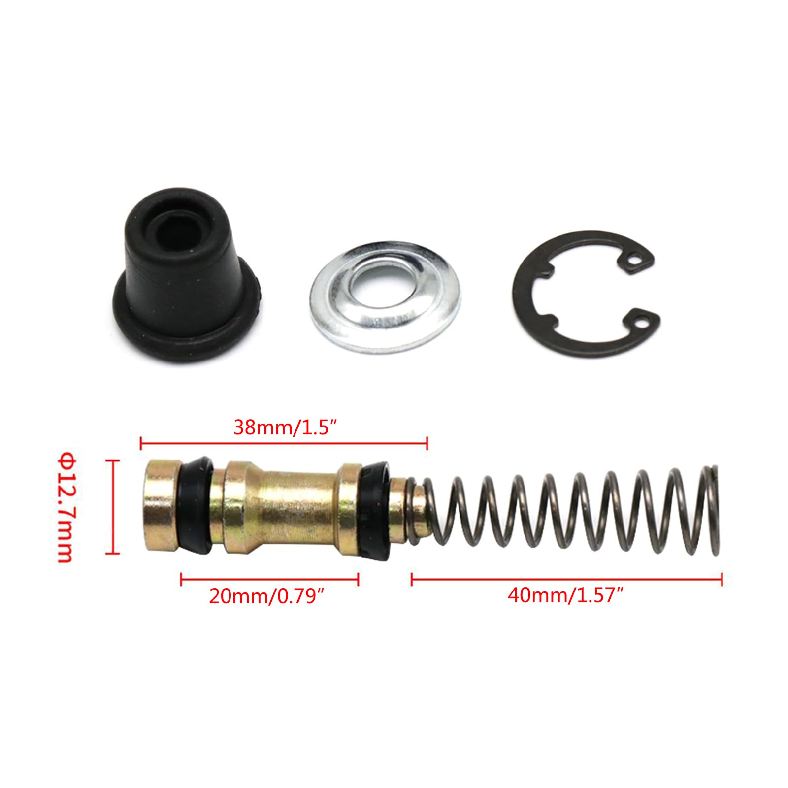 Puco Durevole Moto Frizione Pompa Freno Stantuffo Kit di Riparazione Master Cilindro Pistone Impianti di Riparazione Accessori 12.7mm 14mm 16mm