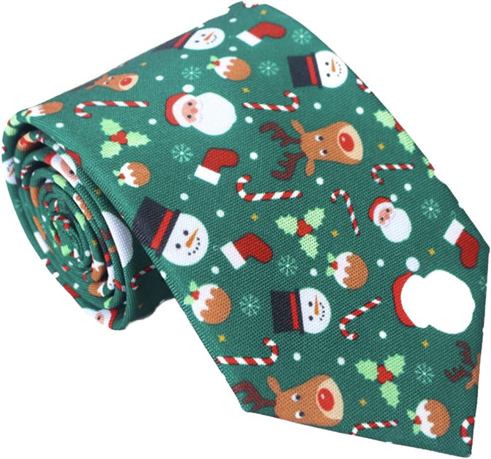 FascigirlChristmas Tie Multipurpose Christmas Necktie Holiday Tie for Men and Women