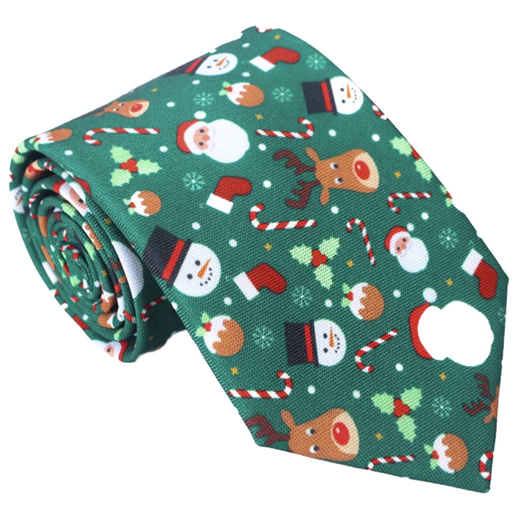 FascigirlChristmas Tie Multipurpose Christmas Necktie Holiday Tie for Men and Women