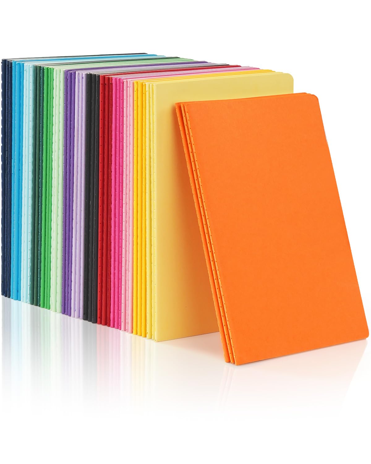Dynta A5 Journals 45pcs 15 Colors Lined Notebooks Bulk College Ruled 5.5 x 8.3 Inches for Class or Conference, 30 Sheets/60 Pages