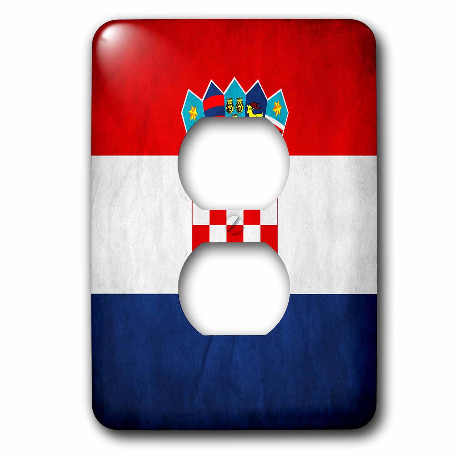 Cache prise drapeau Croatie 3dRose pour sublimer le salon de vacances