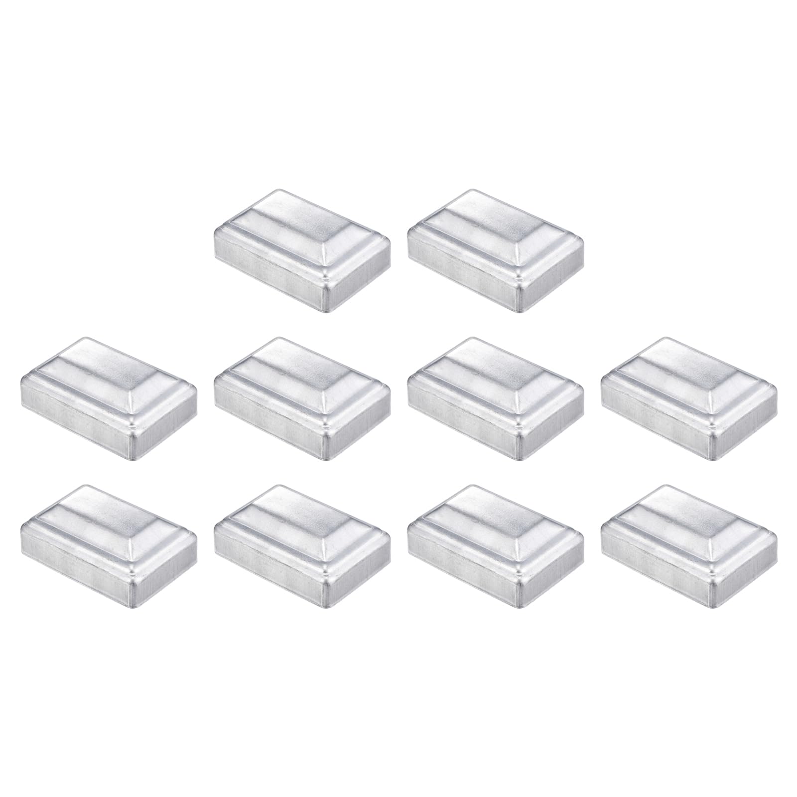sourcing map 10Pcs Fence Post Cap Fit 2.4" x 1.6" OD Pipe,Deck Post Cover