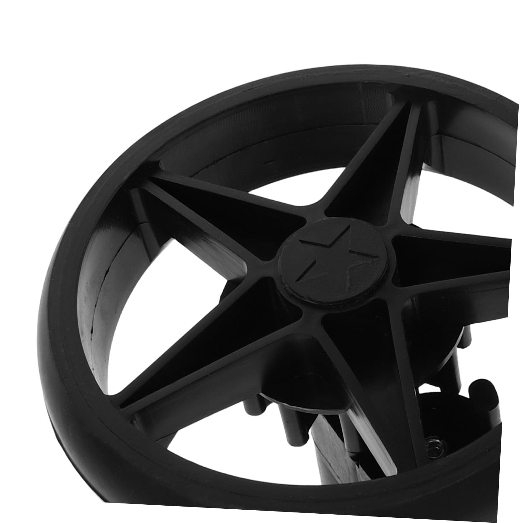2 Pièces accessoires de poussette roues pivotantes Black