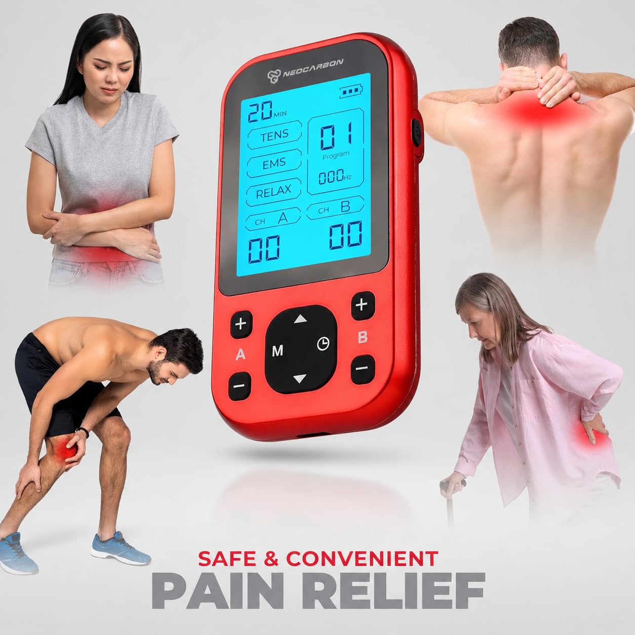 Neocarbon TENS Unit - Back Pain Relief -2