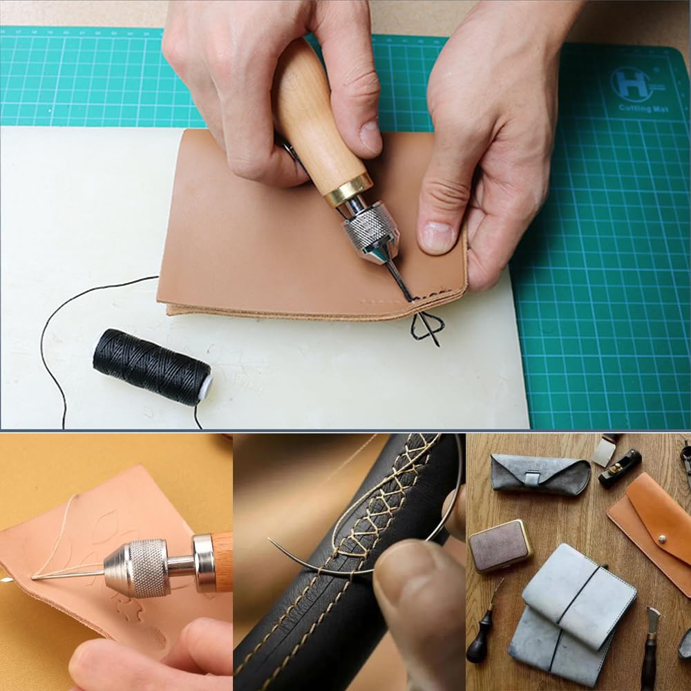Kit de PoinçOn de Couture Portable Kit D'Outils de RéParation pour