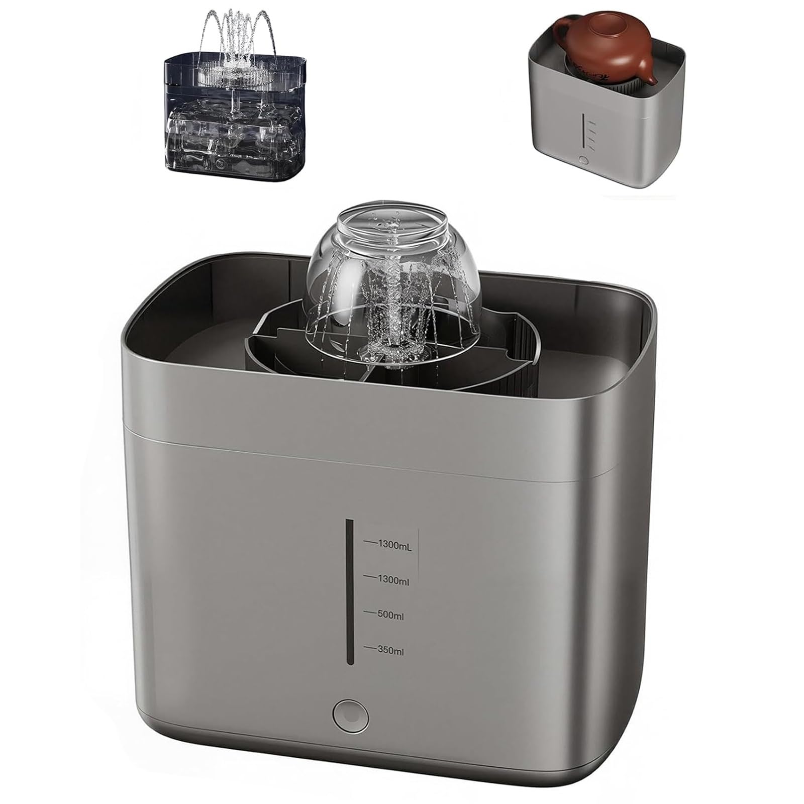 Lavabicchieri E Lavatazze Elettrico, Lavabottiglie Automatico Da Banco Con Serbatoio Da 1,6 L, Getti Ad Alta Pressione per Tazze Con Diametro Di 3-10 Cm, Pulitore Portatile per Bottiglie