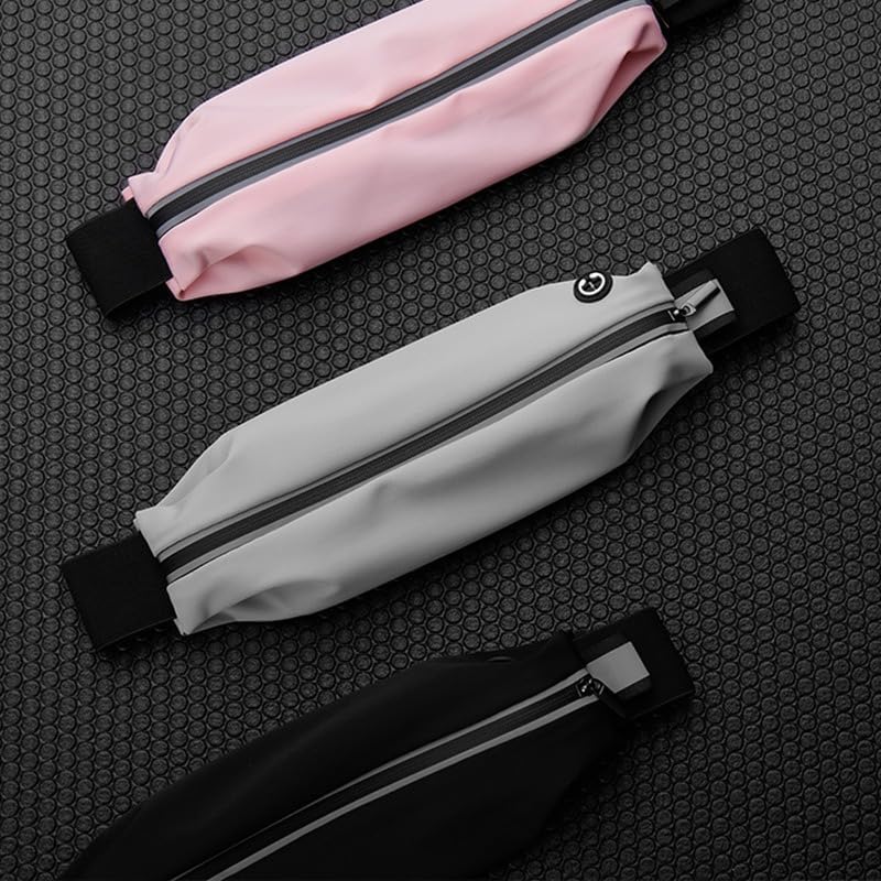 Miniatura 6 de Cinturón para correr para hombres y mujeres, soporte móvil para teléfono, tamaño ajustable, bolso ligero para correr, mochila de cintura reflectante
