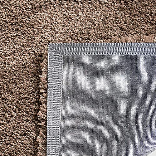 Image of Urban Modern Decor Featuring Soft Shaggy Carpet & Rug for Your Bedroom and Livingroom [Size- 2x6 feet & Color-Beige].