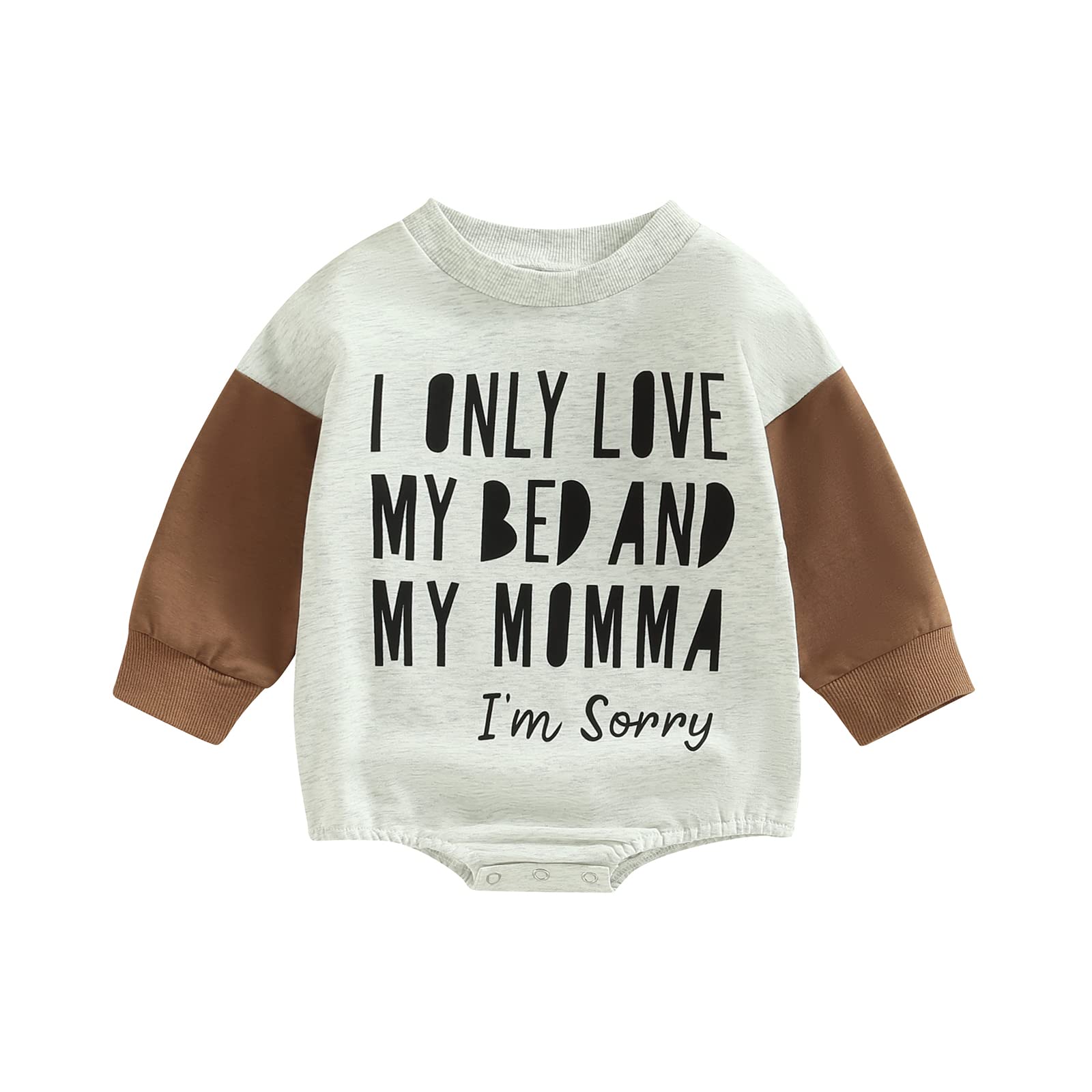 LamuusaaNewborn Baby Girl Boy Halloween Outfits Long Sleeve Pumpkin Romper Sweatshirt Oversized Sweater Fall Tops