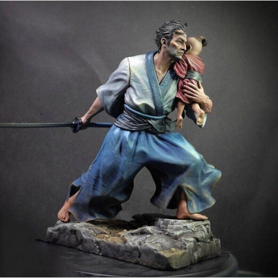 Kit d'impression 3D Samouraï 1/24 collection miniature résine premium