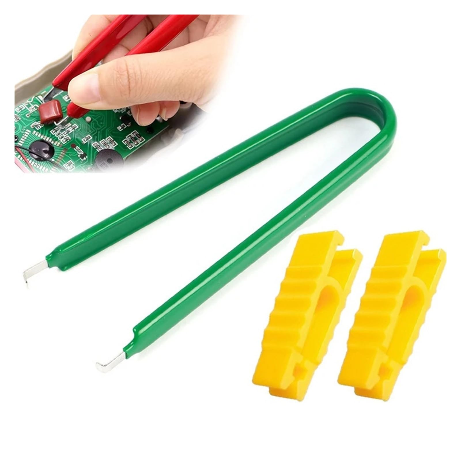 Estrattore per fusibili auto, tipo U, strumento di rimozione chip IC per lama Mini (verde, 1 pezzo)