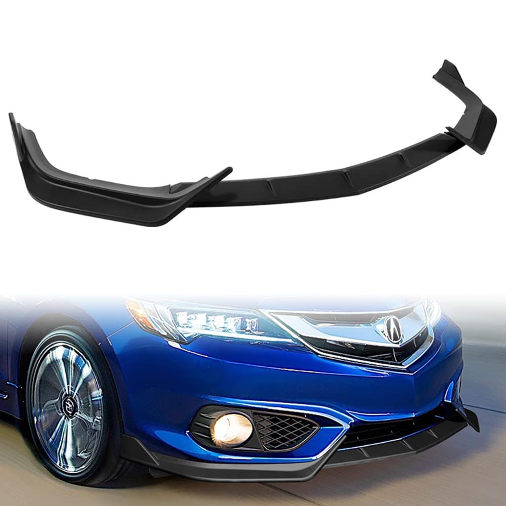 Glossy Black 8-Piece Body Kit: Front Bumper Lip, Side Skirts & Rear Splitters For Acura TL/TLX/ILX