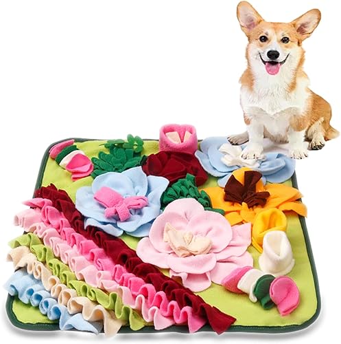 Alfombrilla para olfatear perros y mascotas, alfombrilla para olfatear cachorros, juguetes interactivos de rompecabezas para perros pequeños,