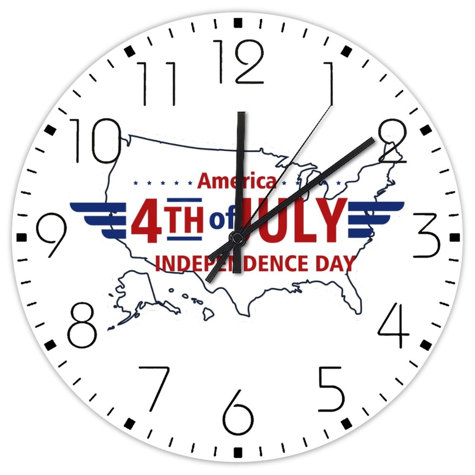 Horloge murale en bois carte des États-Unis, cadeau idéal de décoration vintage américaine
