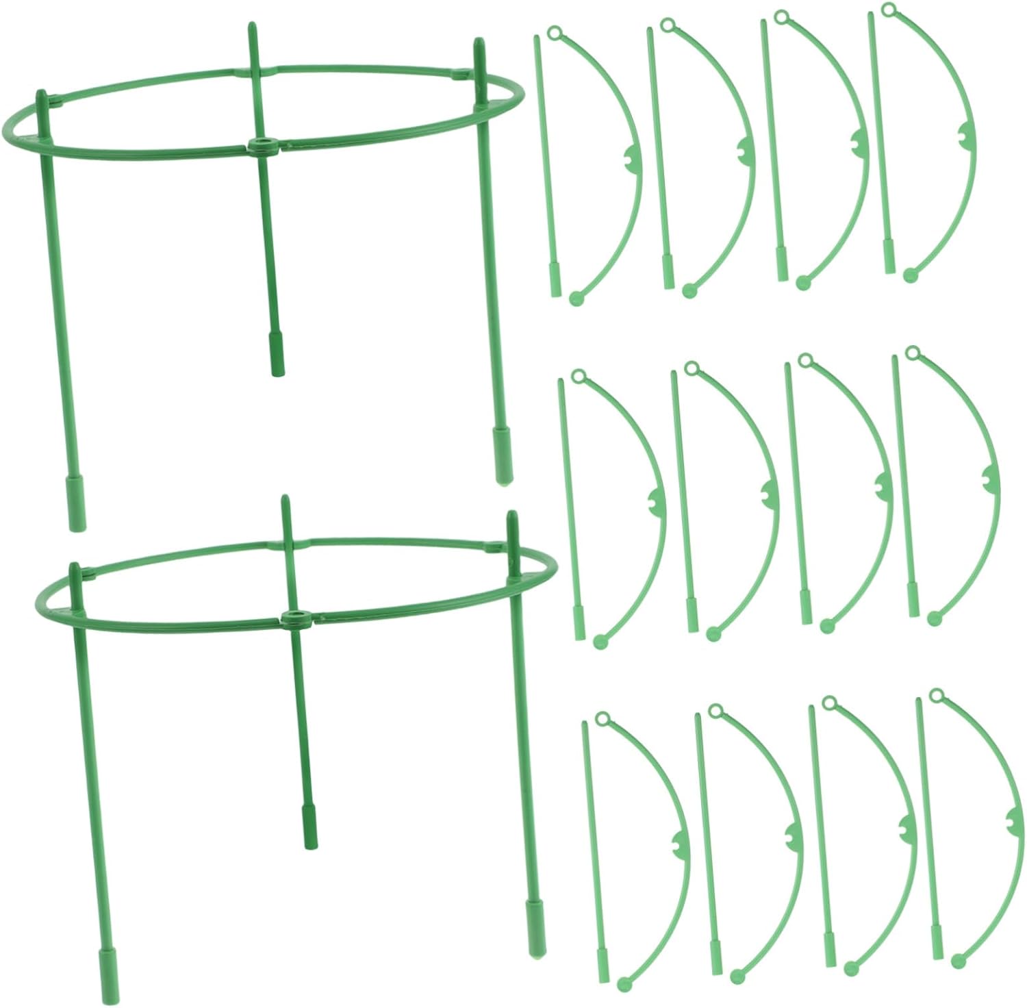 MERRYHAPY 20pcs Garden Plant Clips Adjustable Plastic Trellis for Climbing Flowers and Vegetables Weatherproof Support Accessories for DIY Garden Layouts and Enhanced Aesthetic