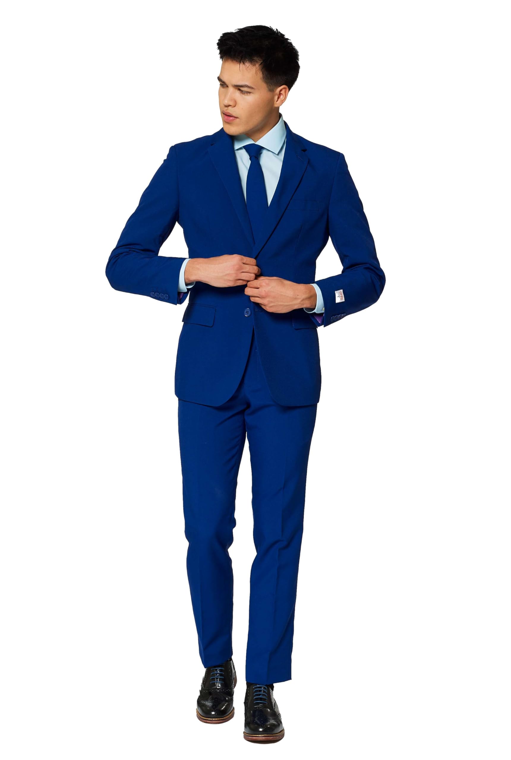 Opposuits Solid Color Party Suits - Colorful Outfits for Prom Weddings Bachelor Parties - Comes with Blazer Pants