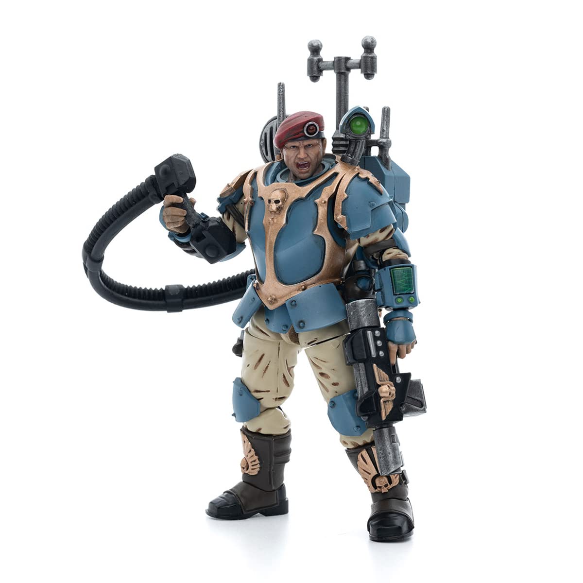 JOYTOY 1/18 Action Figures Warhammer 40K Mecha Joy Toy Figure Model Toys Astra MilitarumTempestus Scions Squad 55th Kappic Eagles Vox Operator