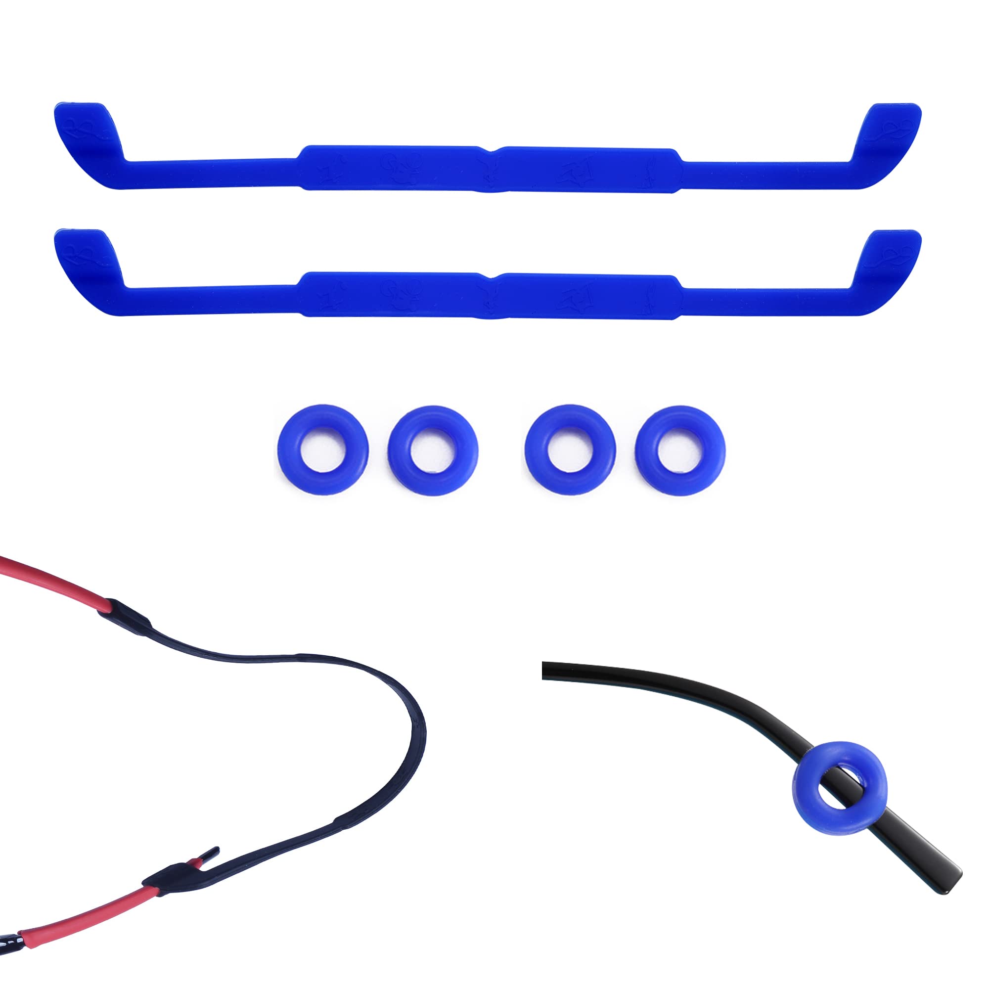 MUXIJIA 2 piezas Correa de Gafas de Silicona, Cordones de Gafas Cadena de Gafas Cuerda de Gafas para Niños y Adultos, Niños Niñas Mujer Hombre Universal Antideslizante Cuerda de Gafas