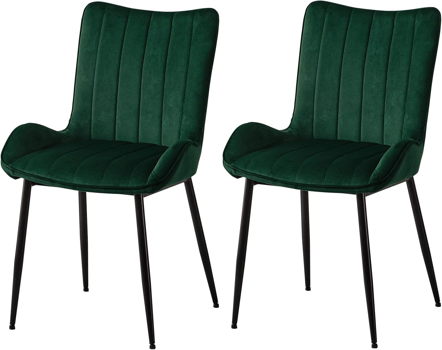 OFCASA Dining Chairs Set of 2 Velvet Upholstered Kitchen Counter Chairs