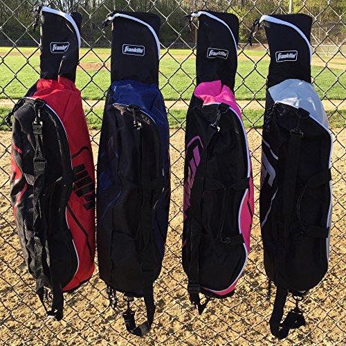 image for Franklin Sports Youth Baseball Bat Bag - Kids Teeball, Softball, Baseb