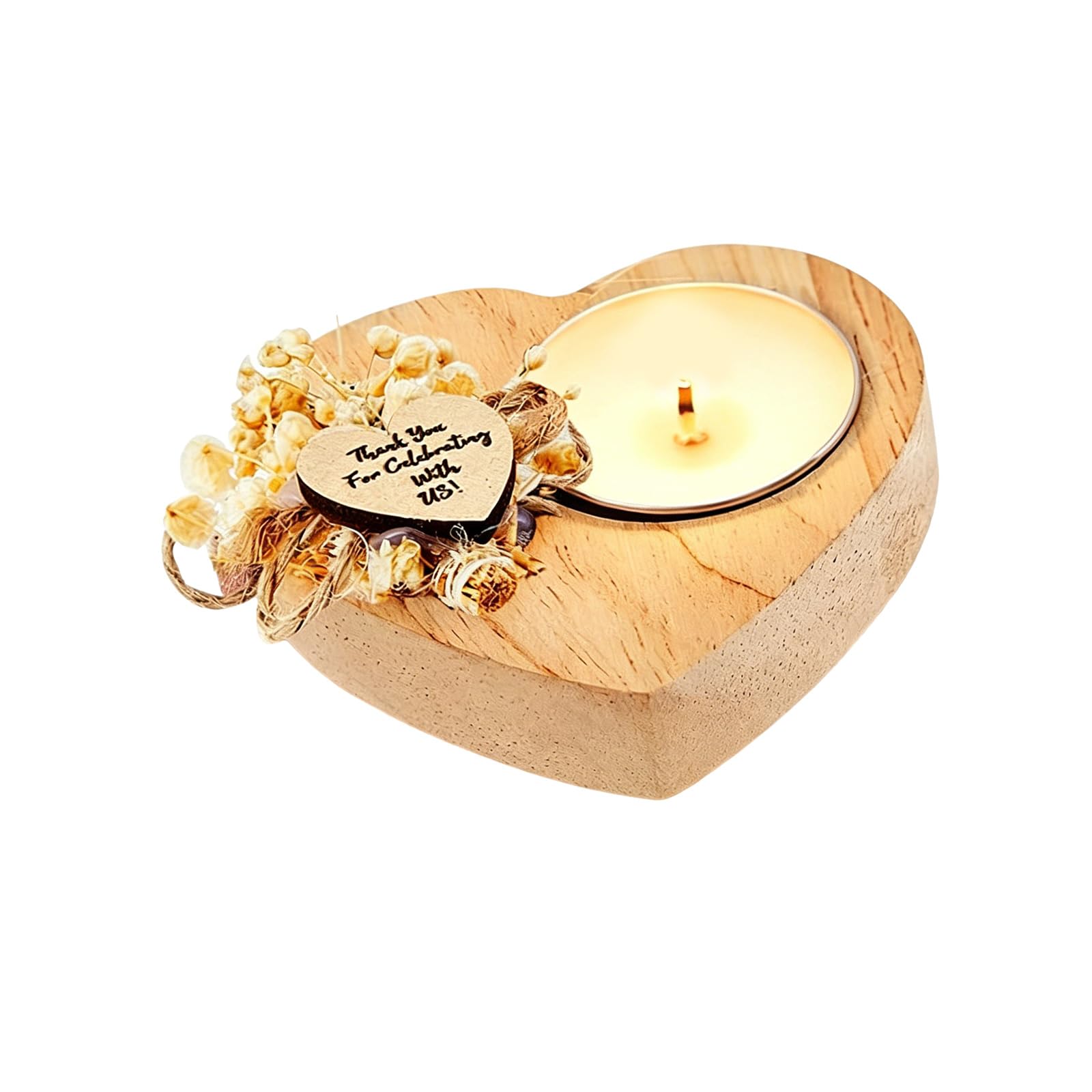 Elnwnnkc C Elnwnnk Bridal Shower Tray Artisti Candlestick Tea Light Stand With Wood Texture For Table Shelf Decoration Wooden Tea Light Owner