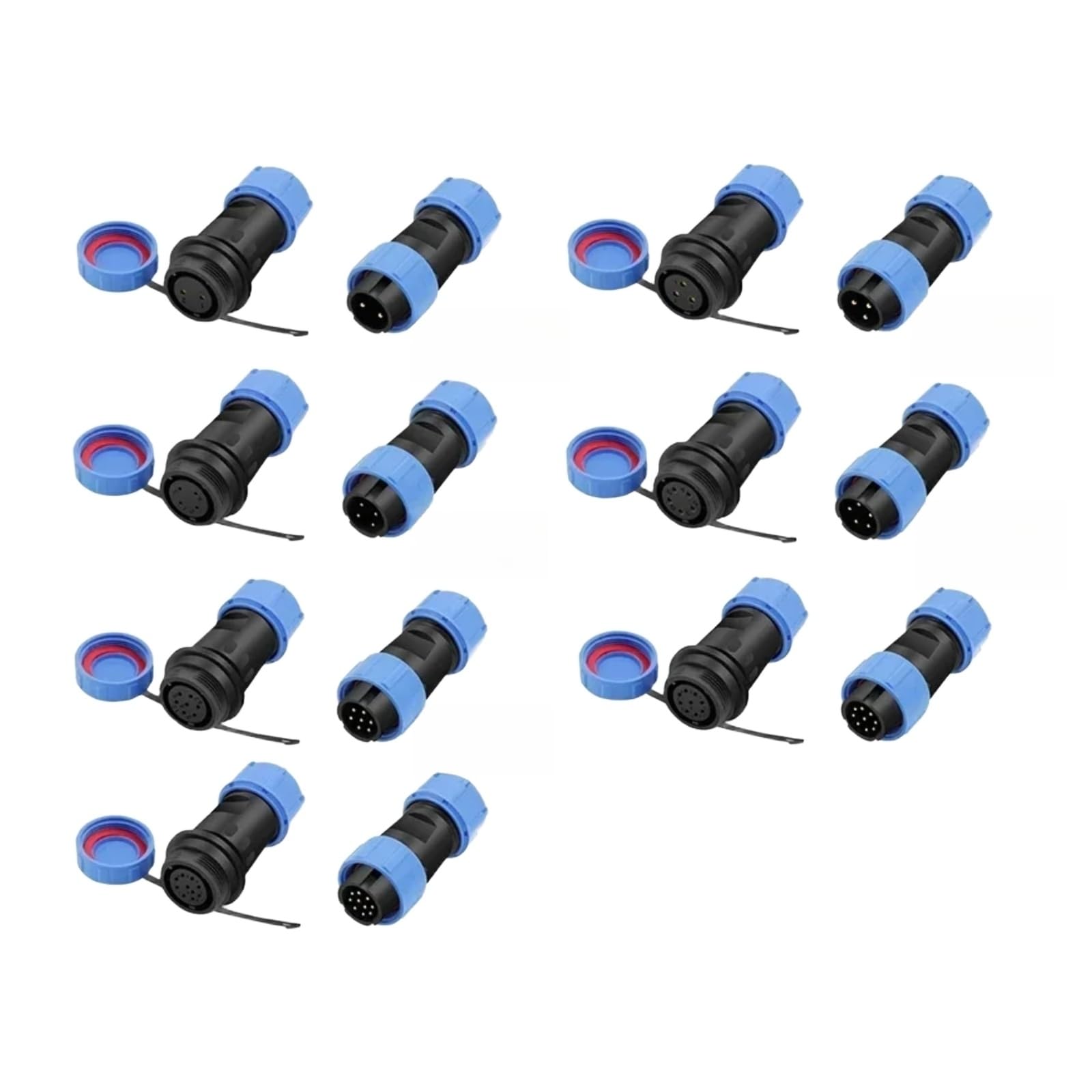 Enchufe aéreo SP13 de 5 pines y conector macho hembra IP68
