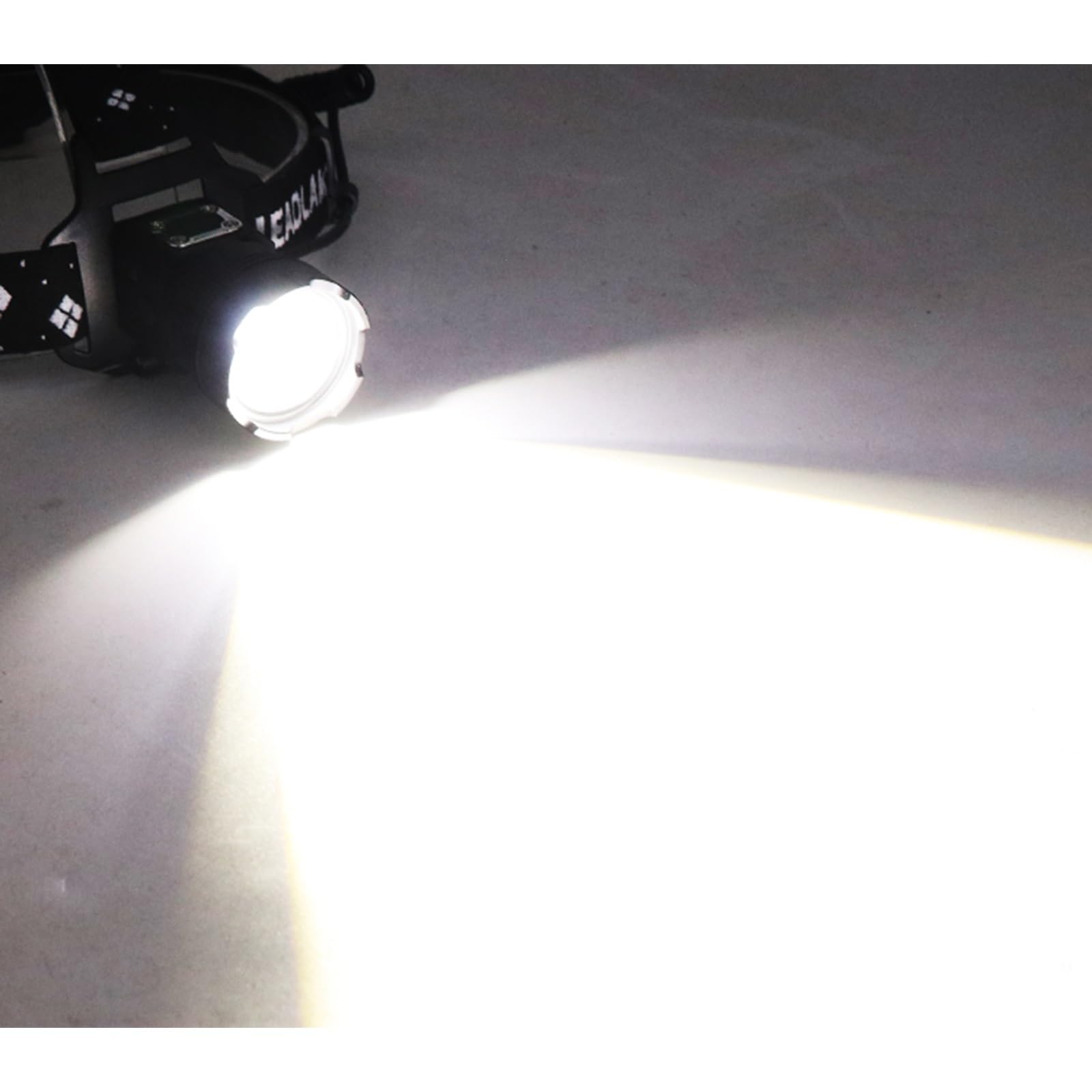 Lampes frontales Lampe frontale rechargeable ultra lumineuse pour adultes – Lampe frontale LED étanche avec 5 modes et interrupteur à capteur – Parfaite pour le camping, la randonnée et l'utilisation