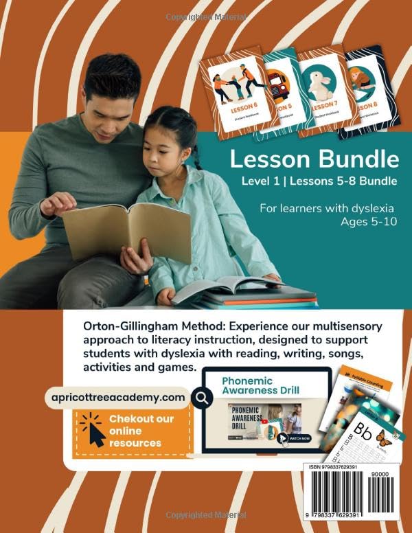 Dyslexia Intervention Workbook - Lessons 5-8: Level One - Bundle Two (Dyslexia Intervention Level One Series) - Image 2