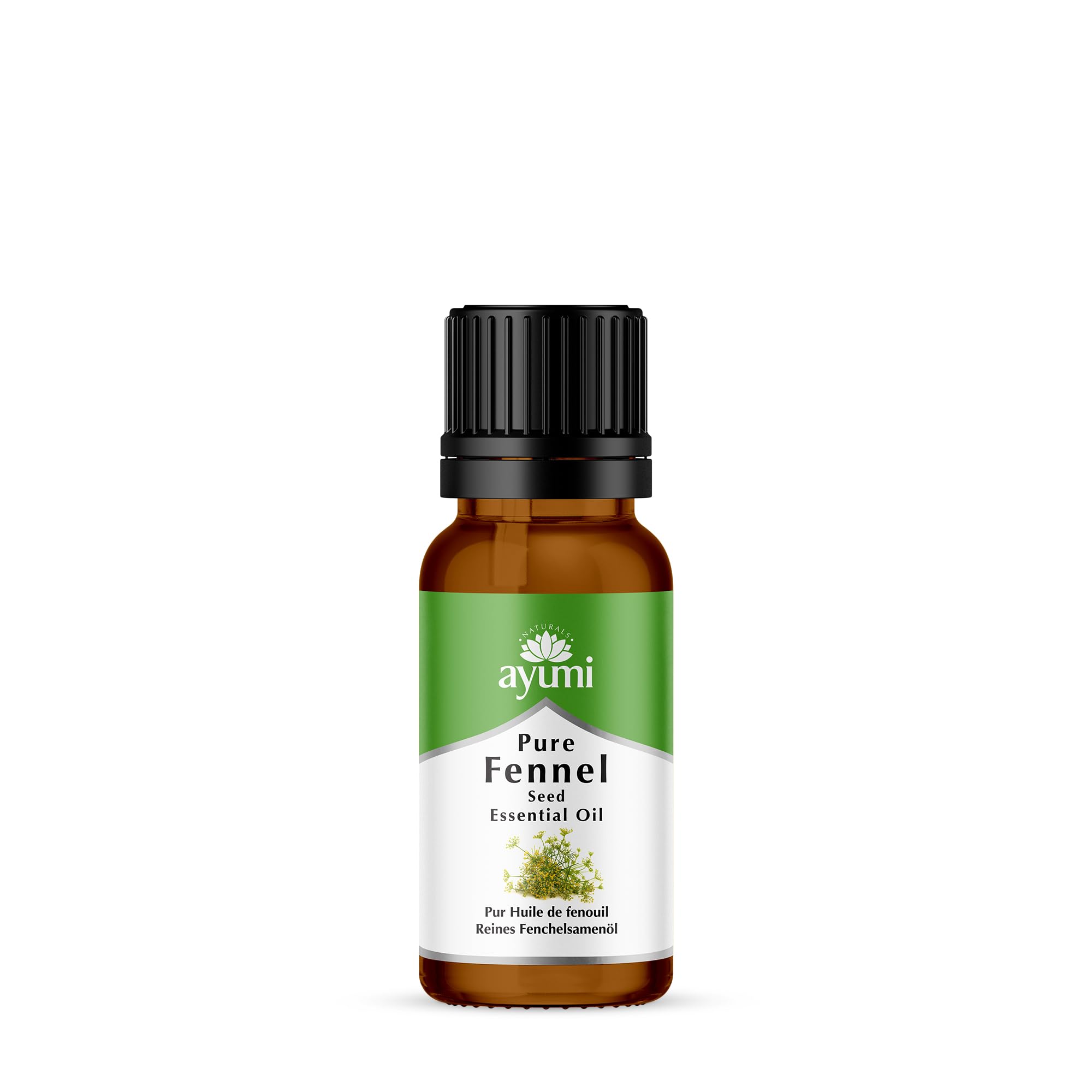 Ayumi Pure Fennel Oil | Natural Oil for Indigestion Relief | Fennel EssentialOil for Period Pain Relief & Blocked NoseRelief |Combats Skin Infection| Aromatherapy DiffuserOil |15 ml