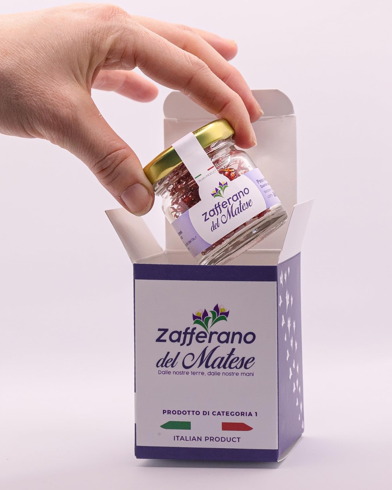 zafferano in pistilli,0,50g di categoria 1,altissima qualita',prodotto in italia,puro e naturale al 100%