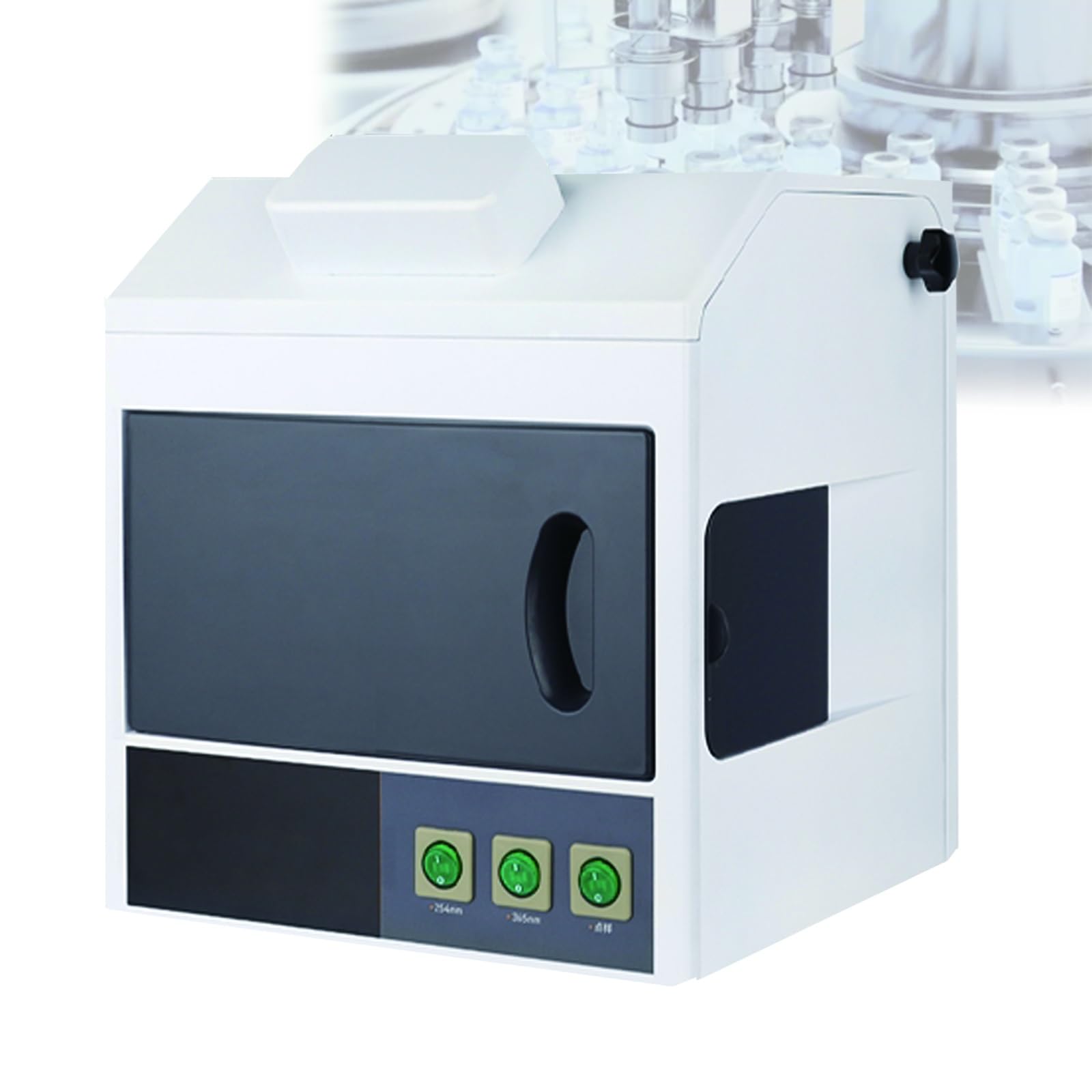 Analizzatore ultravioletto per uso in laboratorio, lunghezze d'onda 254nm e 365nm, porta fotocamera integrata, finestra di osservazione, funzionamento facile, ideale per ricerca e diagnostica