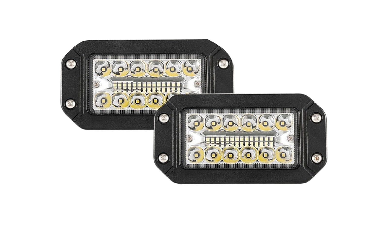 Feux Avants Auto Phares Avant Phares De Voiture Encastrés Lampe Travail 26 LED Projecteur Super Lumineux 2 Pièces 12V 6 Pouces