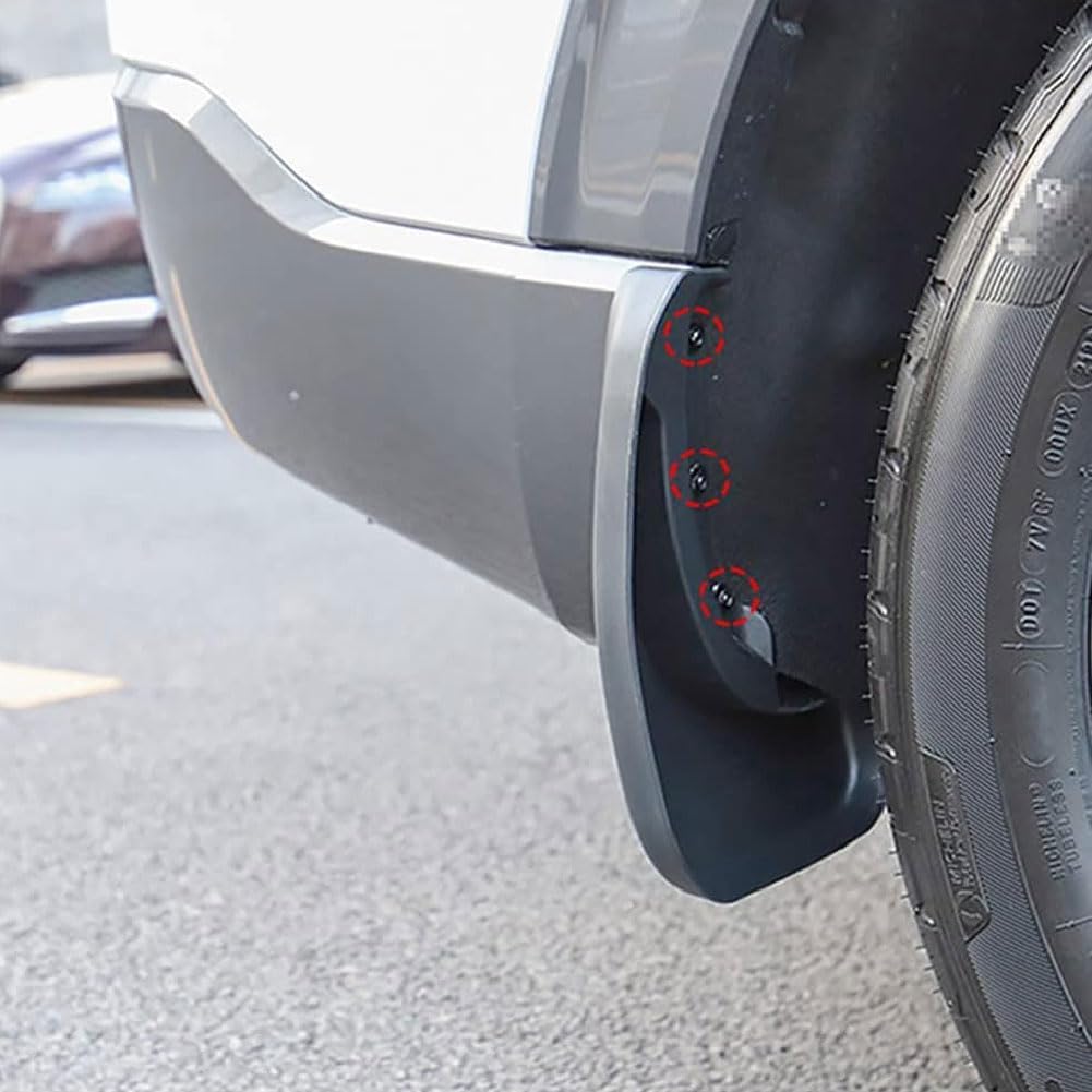 4 Pezzi Paraspruzzi Auto per Jeep Wrangler Sahara JL 2018-2025,Paraspruzzi Accessori Parafanghi Protettivi Schizzi Pneumatici,Mud Flap Splash Guard.