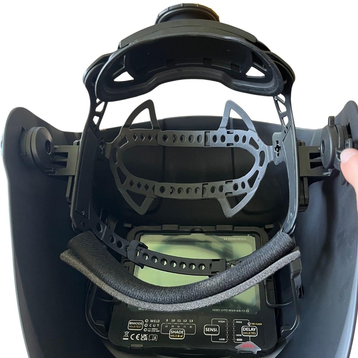 Máscara de soldadura electrónica True Color Din 4-13 - Casco de soldadura autooscurecimiento LCD Protección Rayo UV IR, Soldadura MIG MAG TIG MMA Molienda VITO