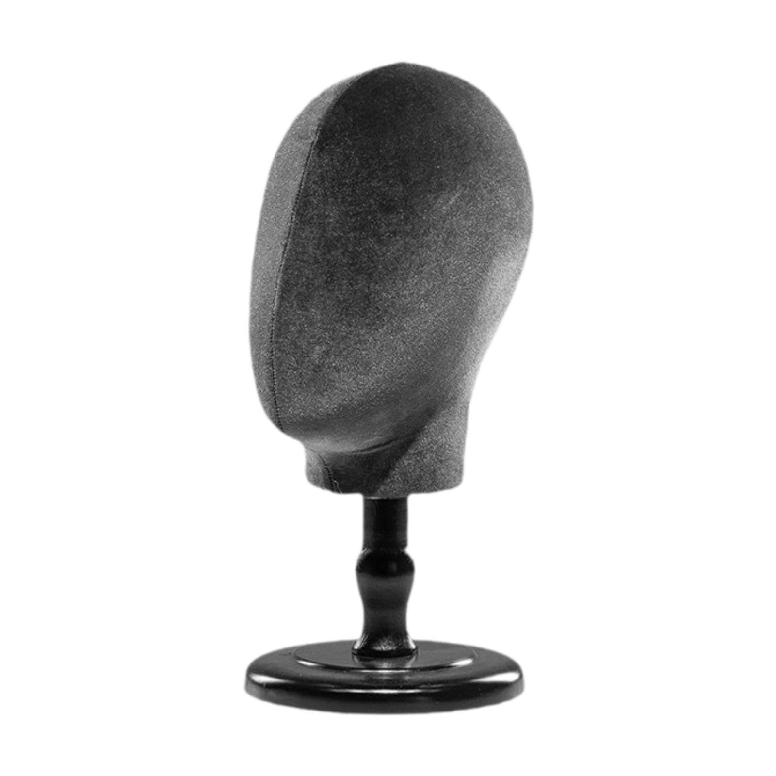 UJEAVETTE® Mannequin Head with Base Multifunction Hat Rack for Props Hats Shopping Mall Black-image-2