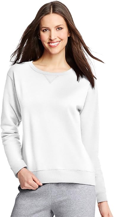 Amazon.com: Hanes ComfortSoft EcoSmart - Sudadera con cuello redondo para  mujer, O4633, M : Ropa, Zapatos y Joyería