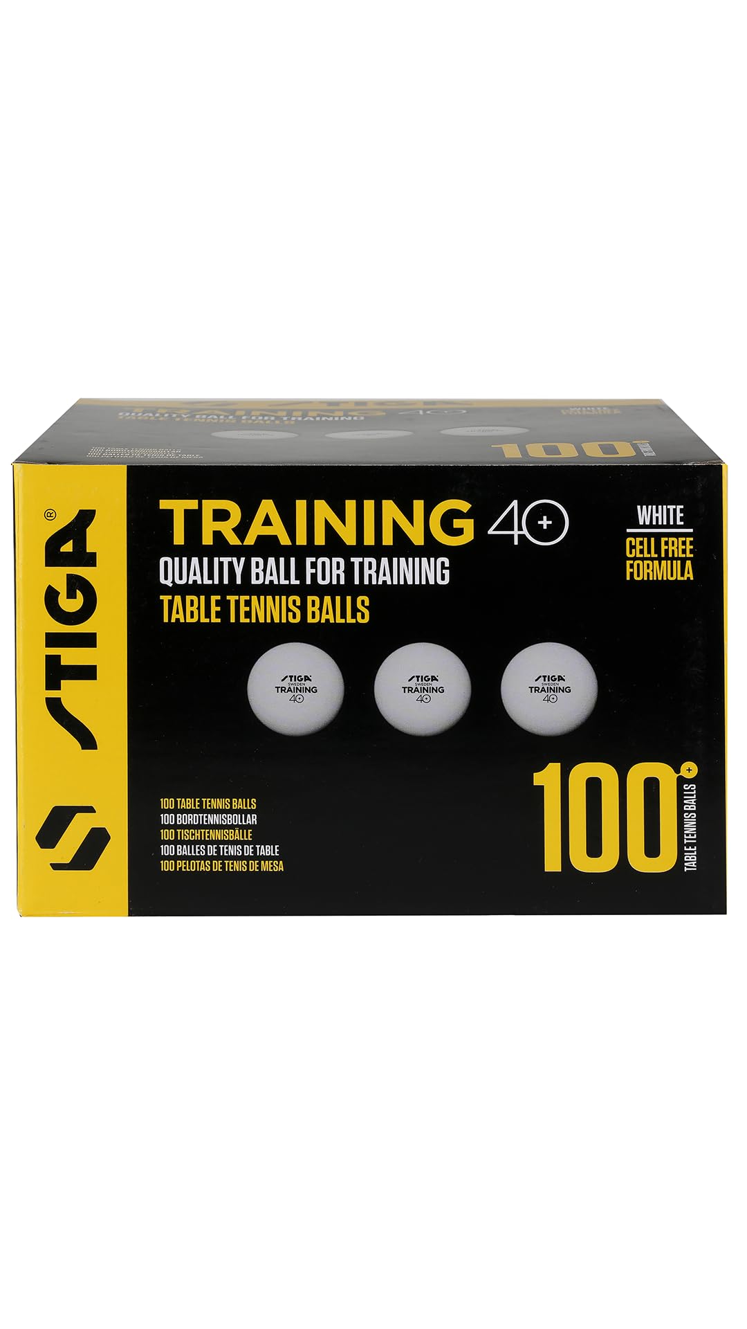 Stiga Table Tennis Balls Training 40+ ITTF-Approved - Pack of