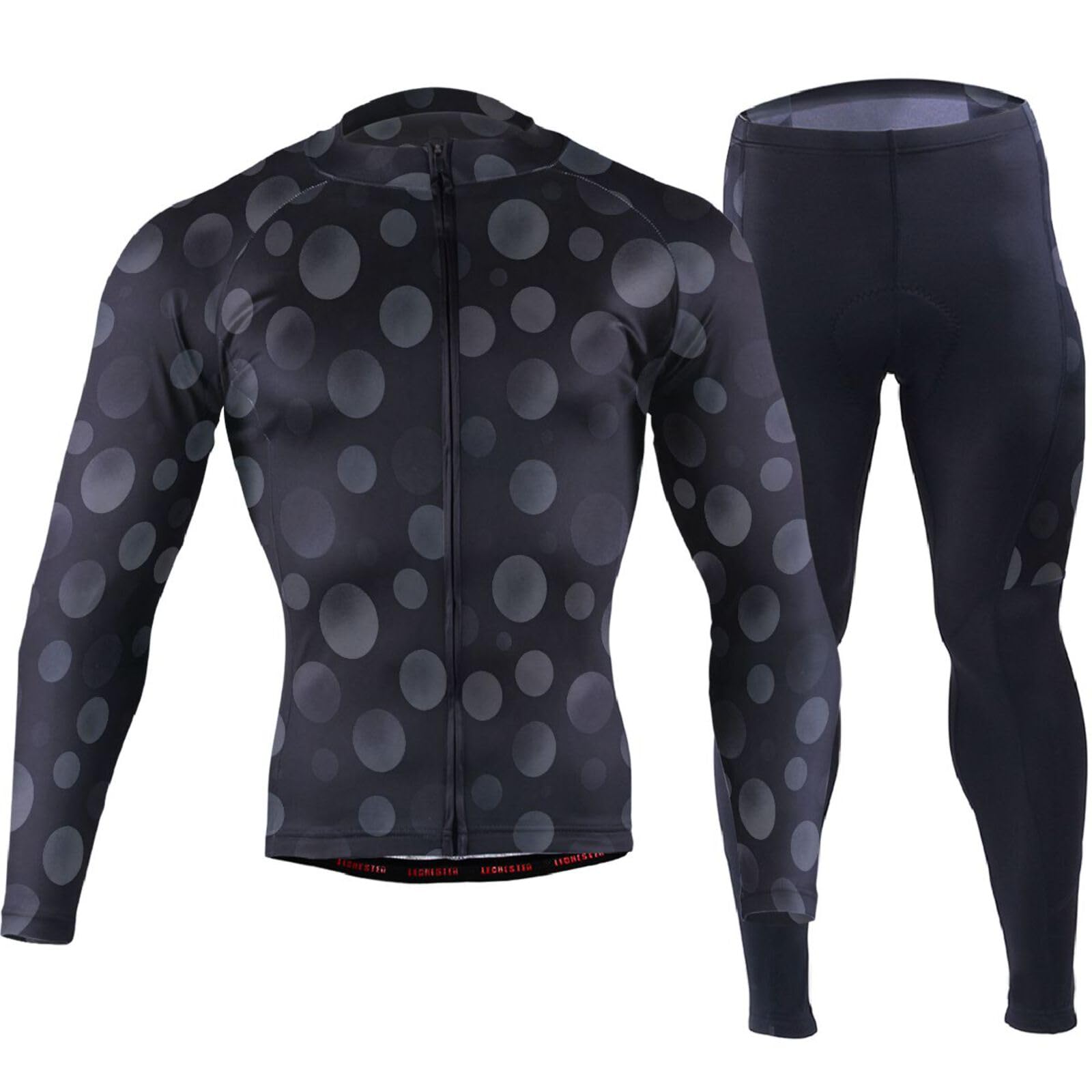 Langärmeliges Radtrikot mit Taschen, Windbreaker, langärmelig, 3D-gepolstert
